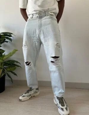 Men's Boyfriend Ripped Jeans Trousers