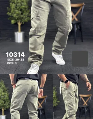 Men's Premium  Quality Designer Cargo Baggy Jeans Trousers