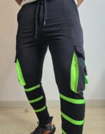 Stretchy Cargo Slit Fit Jogger Sweatpants