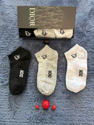 6 Pair Men's High Quality Short Designer Socks