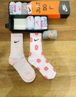6 Pair Women’s High Quality Long Designer Socks
