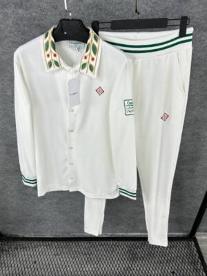 Men's Top Bottom Corduroy Designer Sweatsuit Set