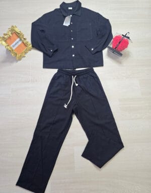 Premium Quality Long Sleeve Linen Shirt Set