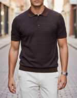 Polo Neck Tricot T-Shirt